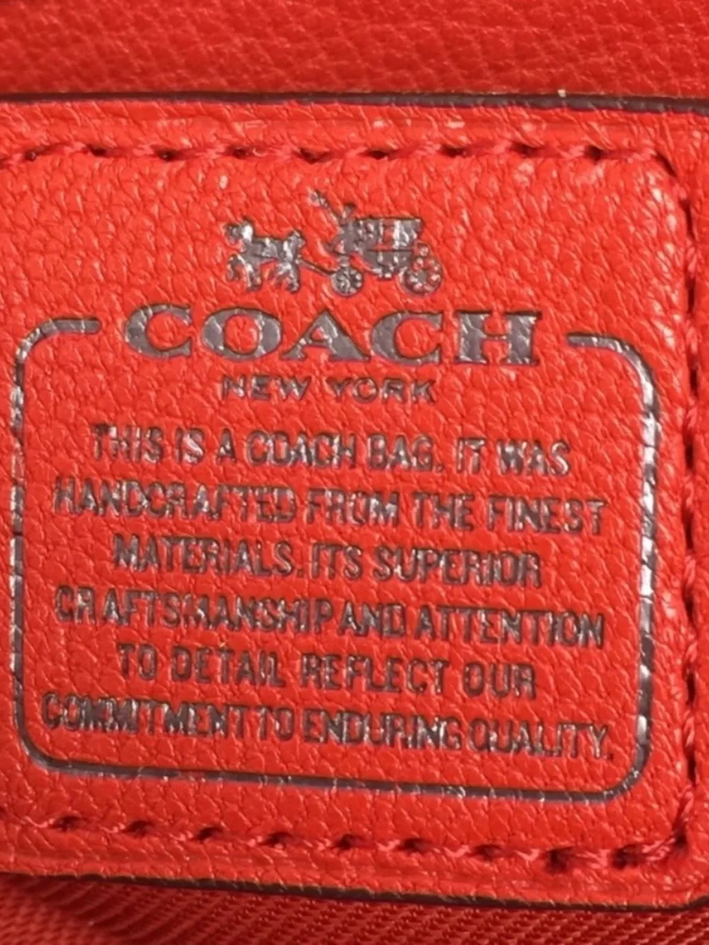 Coach Grain Leather Tote Bag New $550